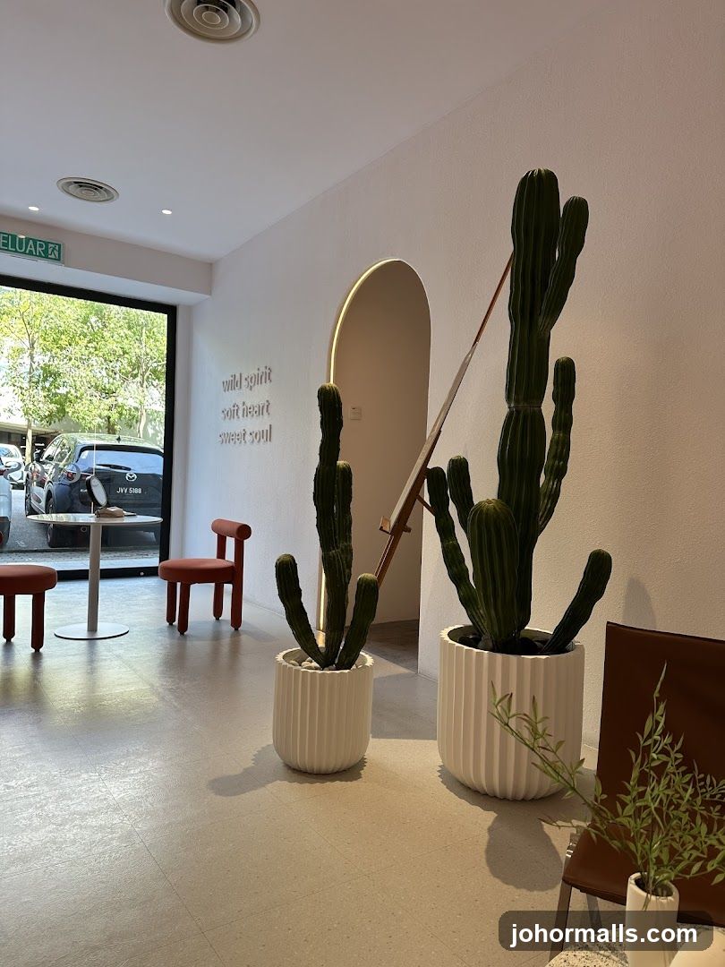 Interior with Cacti and Seating