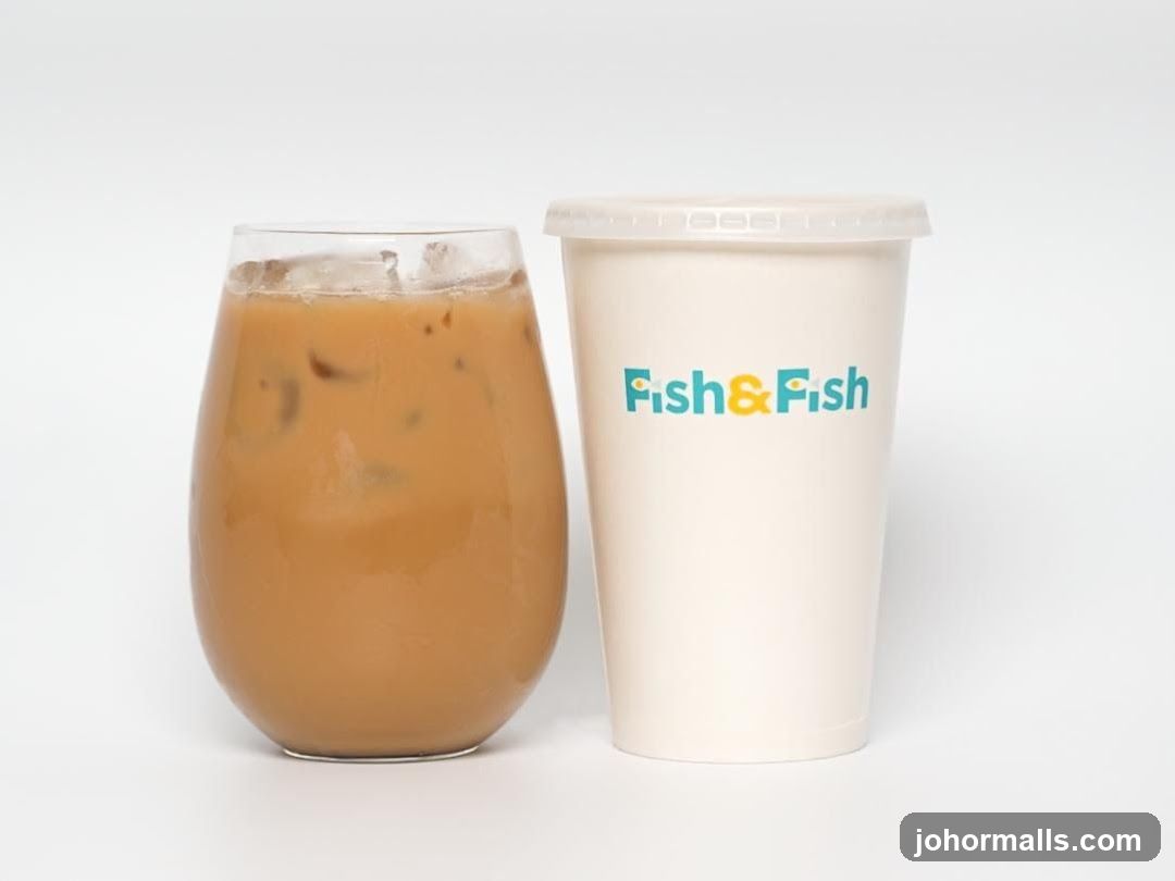 Iced Coffee and Branded Cup