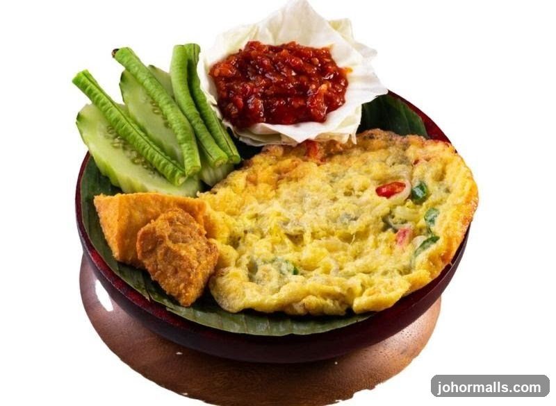 Omelette with Vegetables and Chili Paste