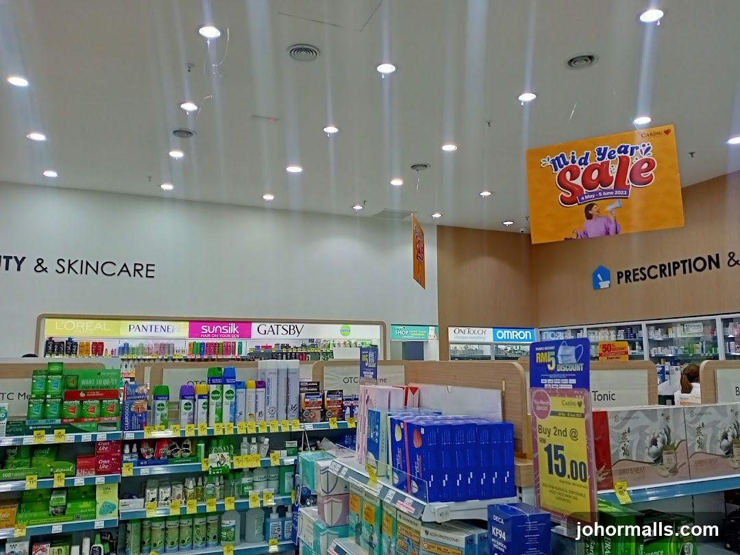 Pharmacy Interior with Sale Banner