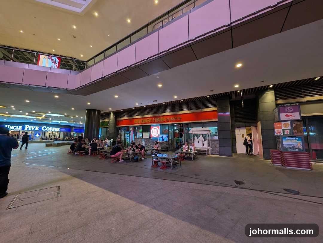 Outdoor Seating Area in a Mall