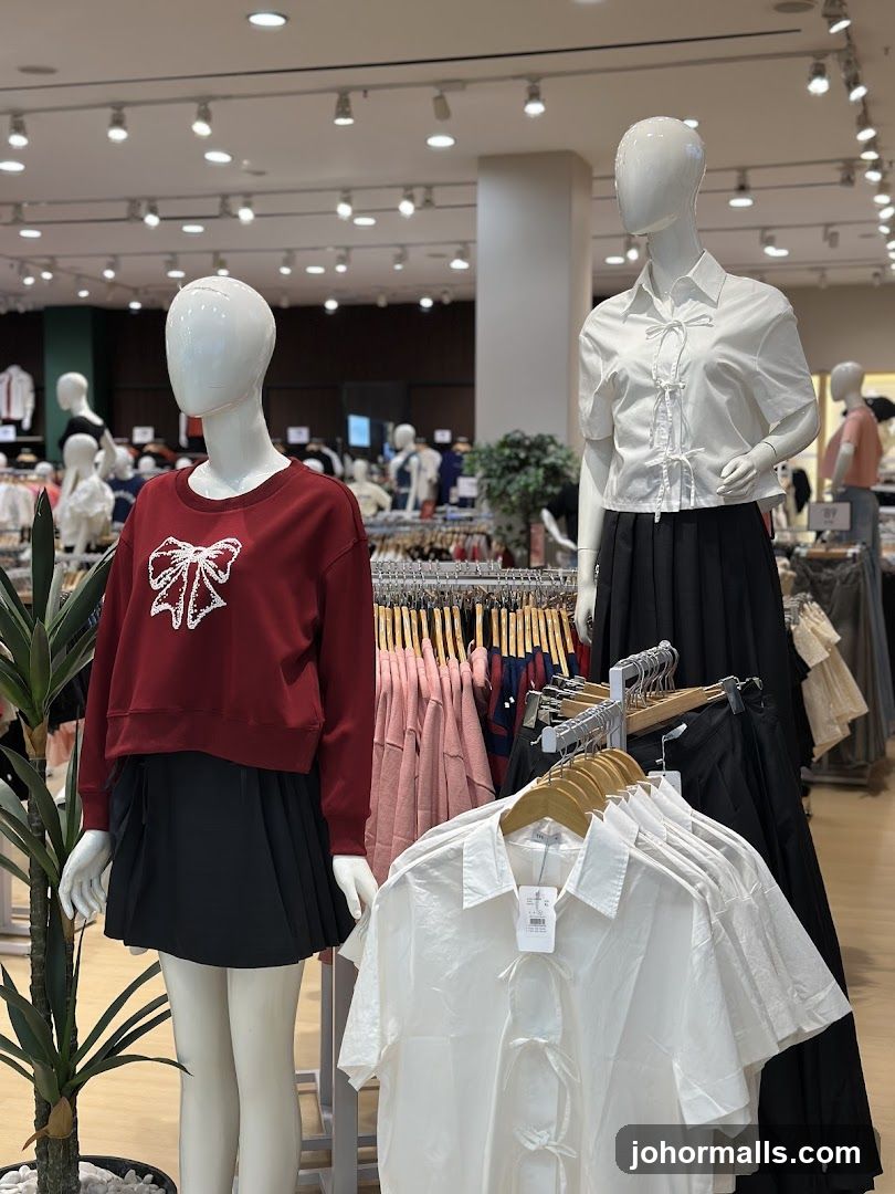 Mannequins in a clothing store
