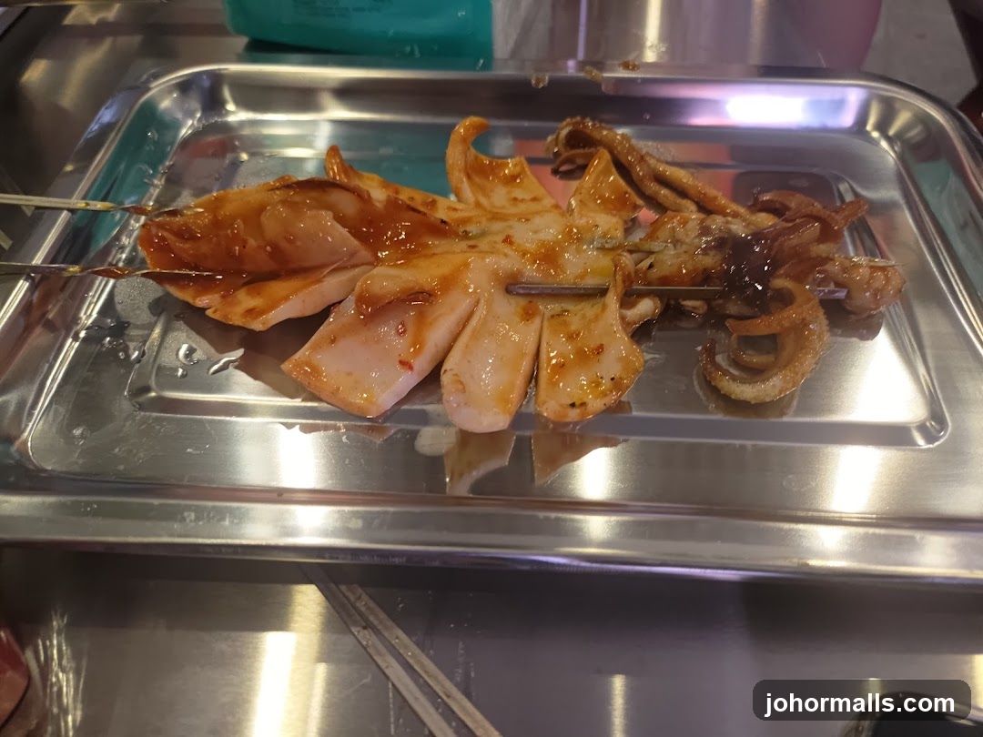 Grilled Squid Skewers