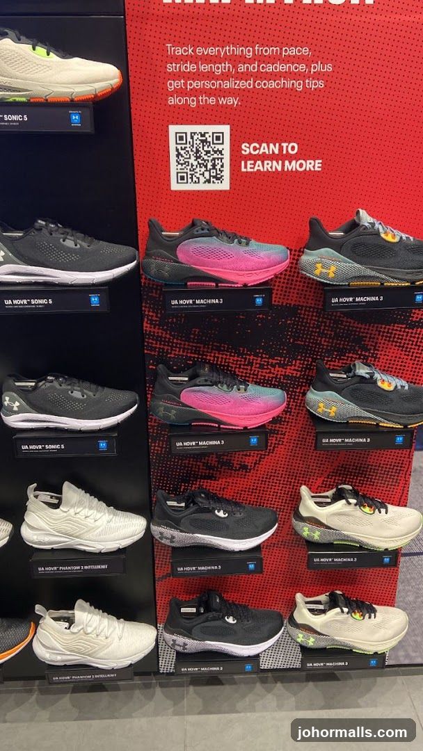 Running Shoes Display