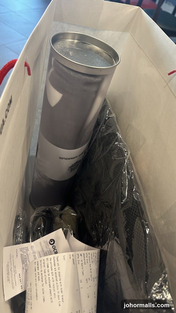 Shopping Bag with Under Armour Items