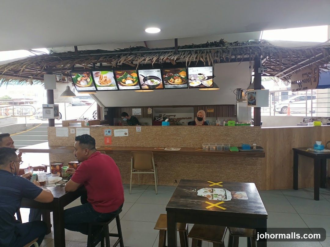 Restaurant Interior with Food Displays