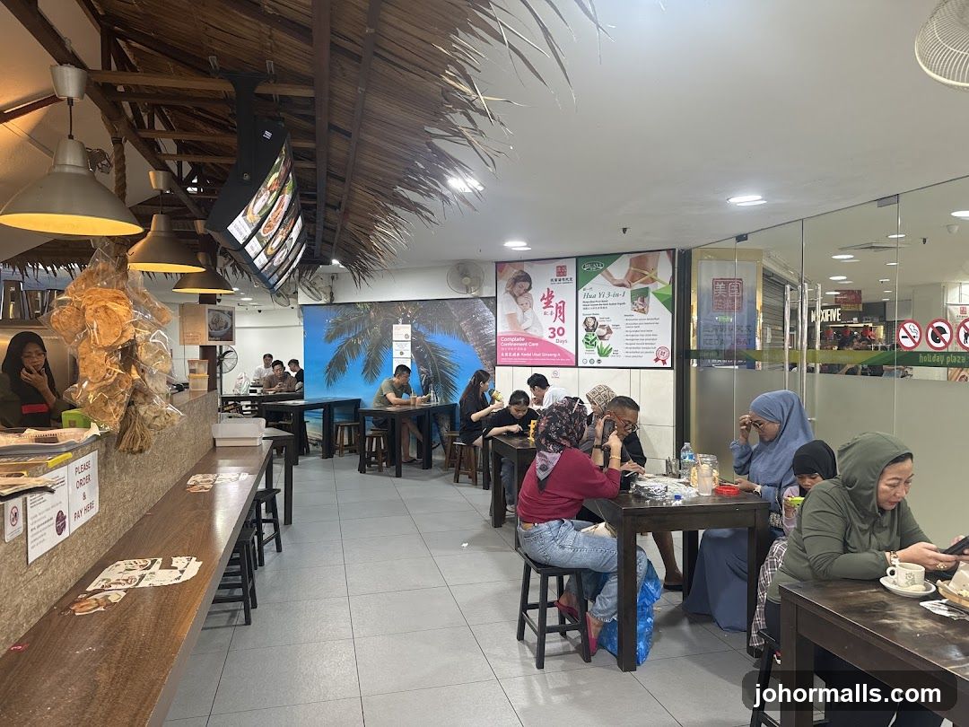 Restaurant Interior with Diners
