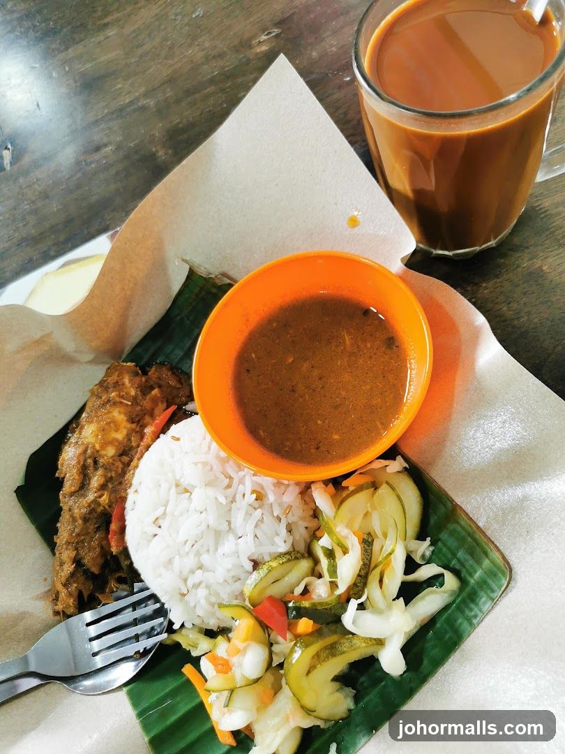 Nasi Lemak with Coffee