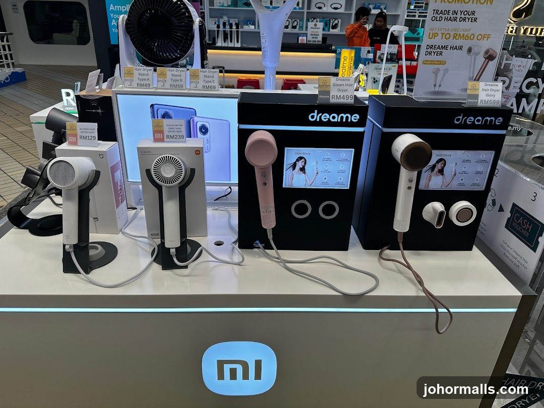 Hair Dryers Display