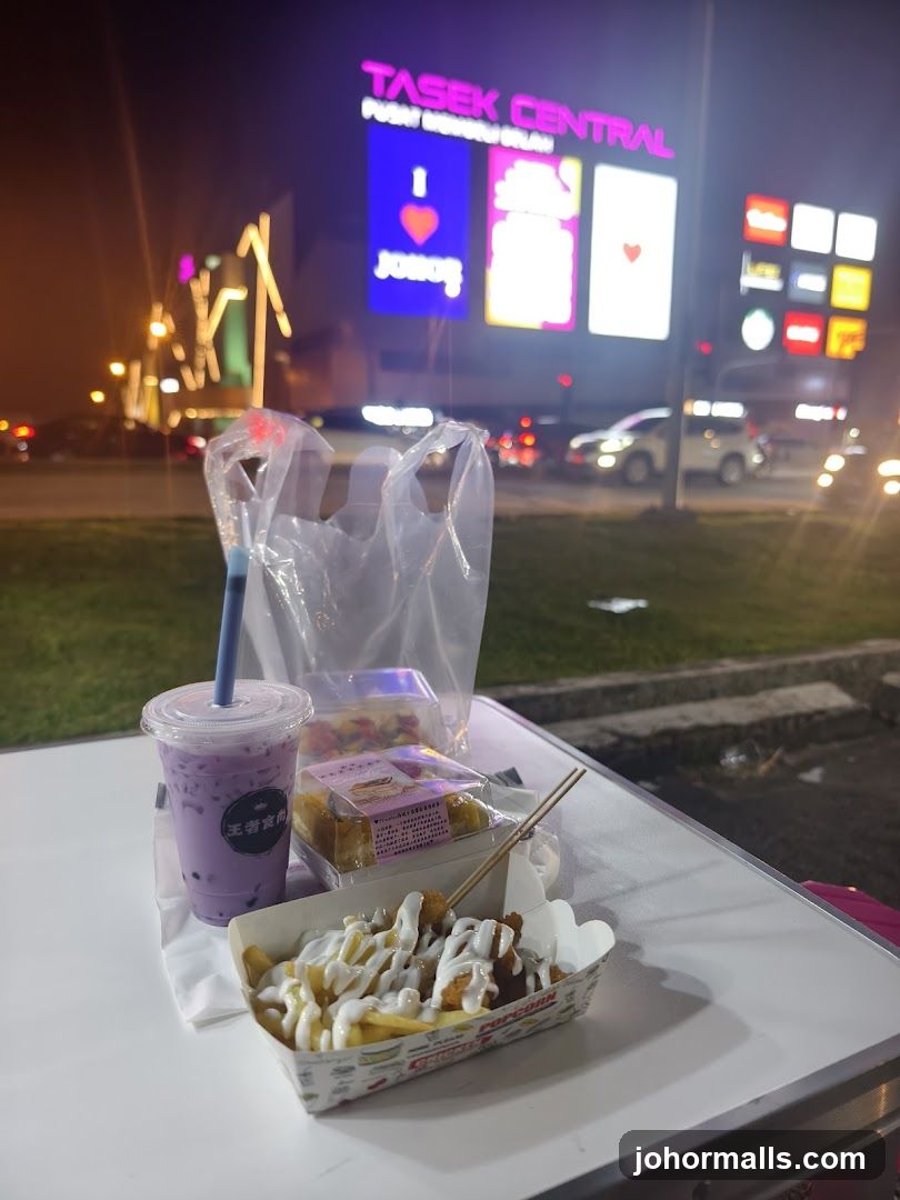 Street Food and Shopping Center Signage