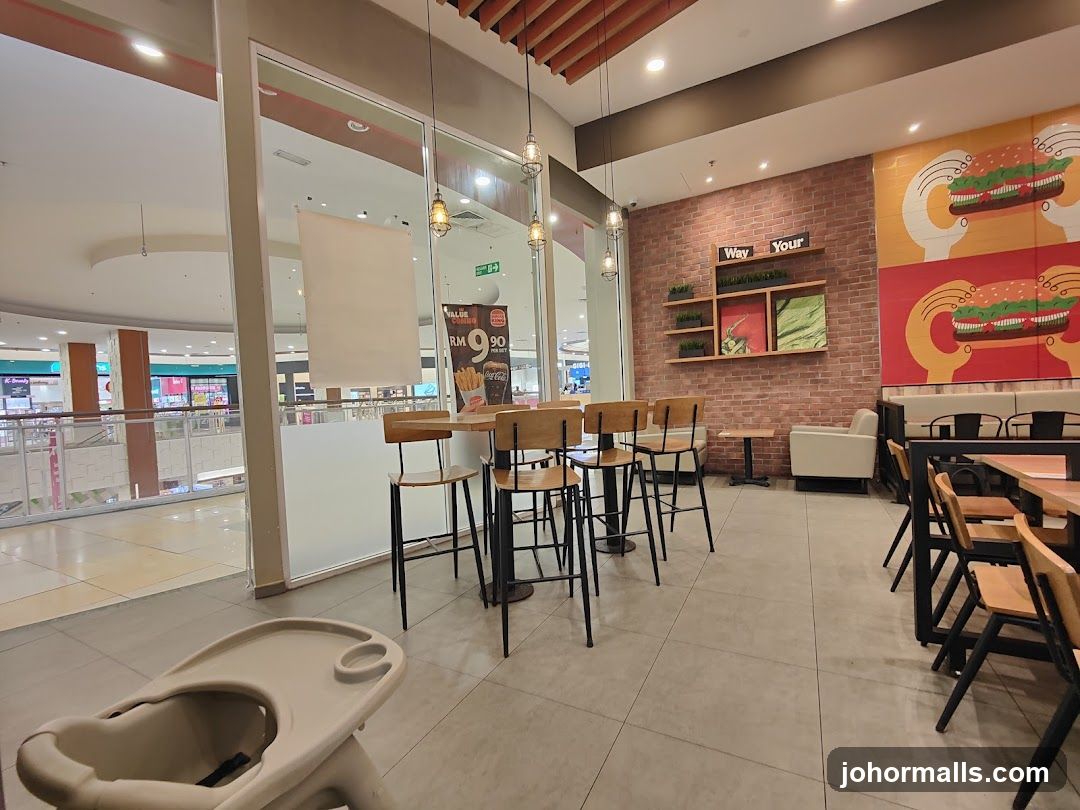 Restaurant Interior with Seating and Wall Art