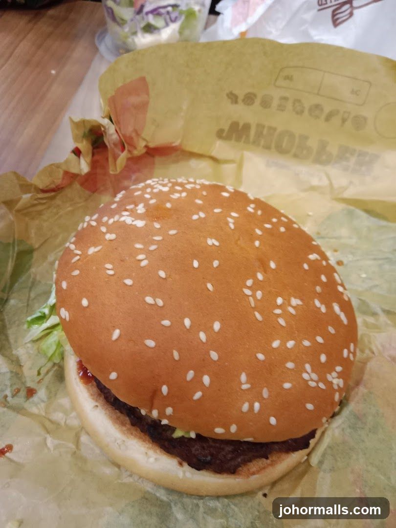 Burger and Salad