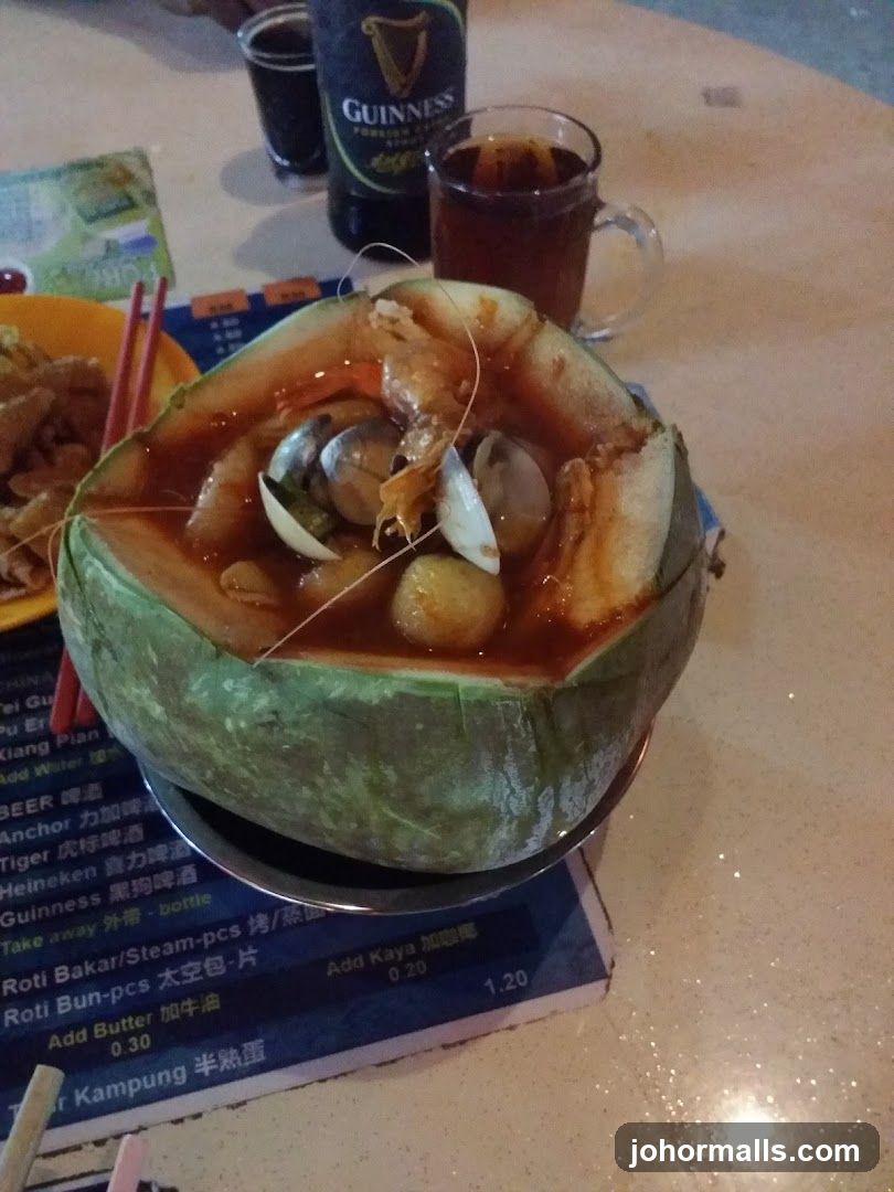 Seafood Dish in Melon