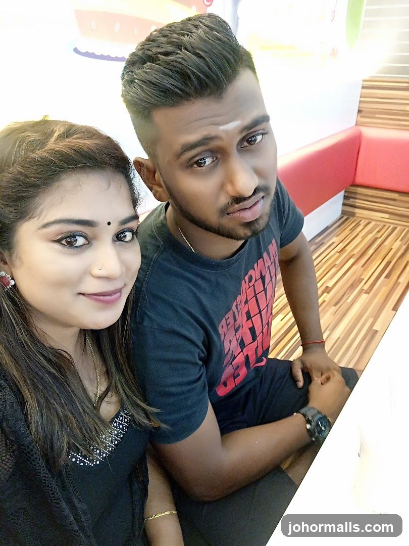 Couple posing for a selfie