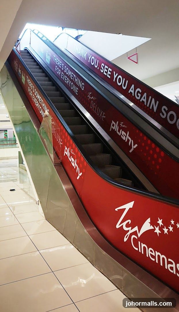 Escalator with Cinema Branding