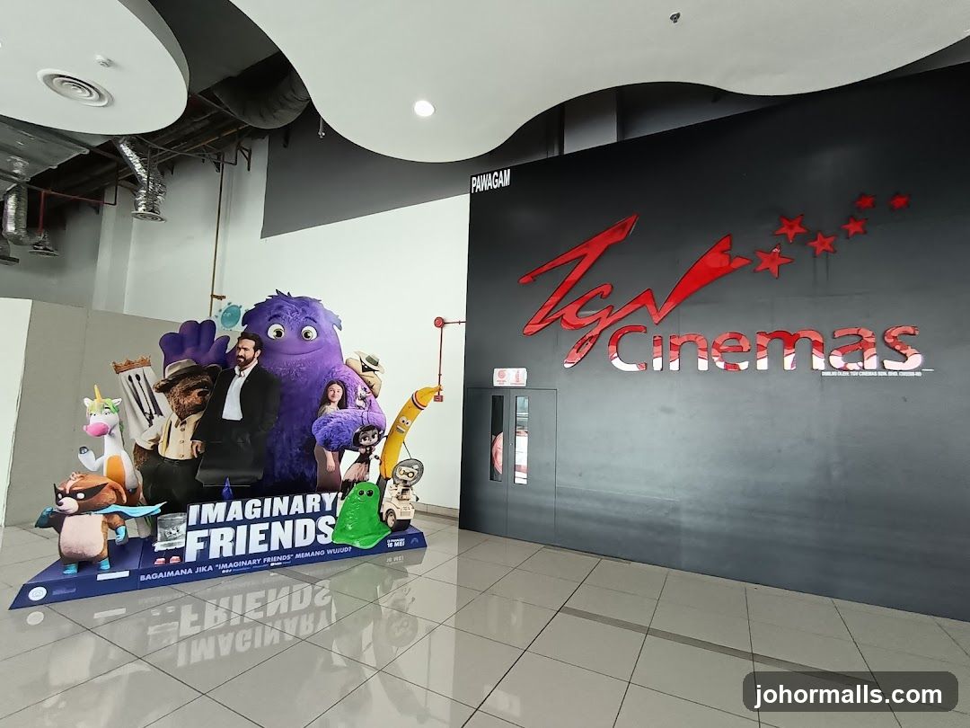 TGV Cinemas Entrance with Movie Standee
