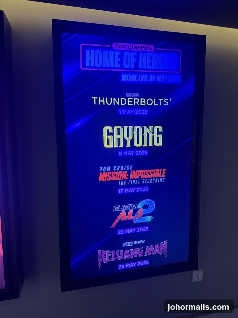 Movie Line Up May 2025