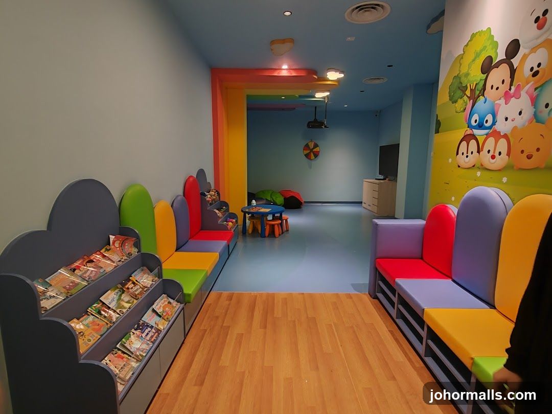 Children's Play Area with Themed Seating and Books