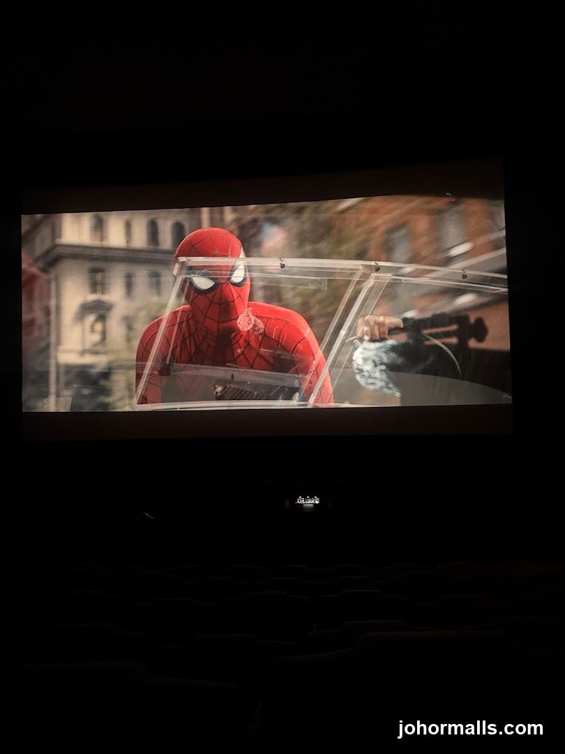 Spider-Man on a movie screen
