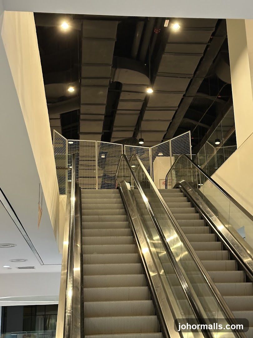 Escalators in a Modern Building
