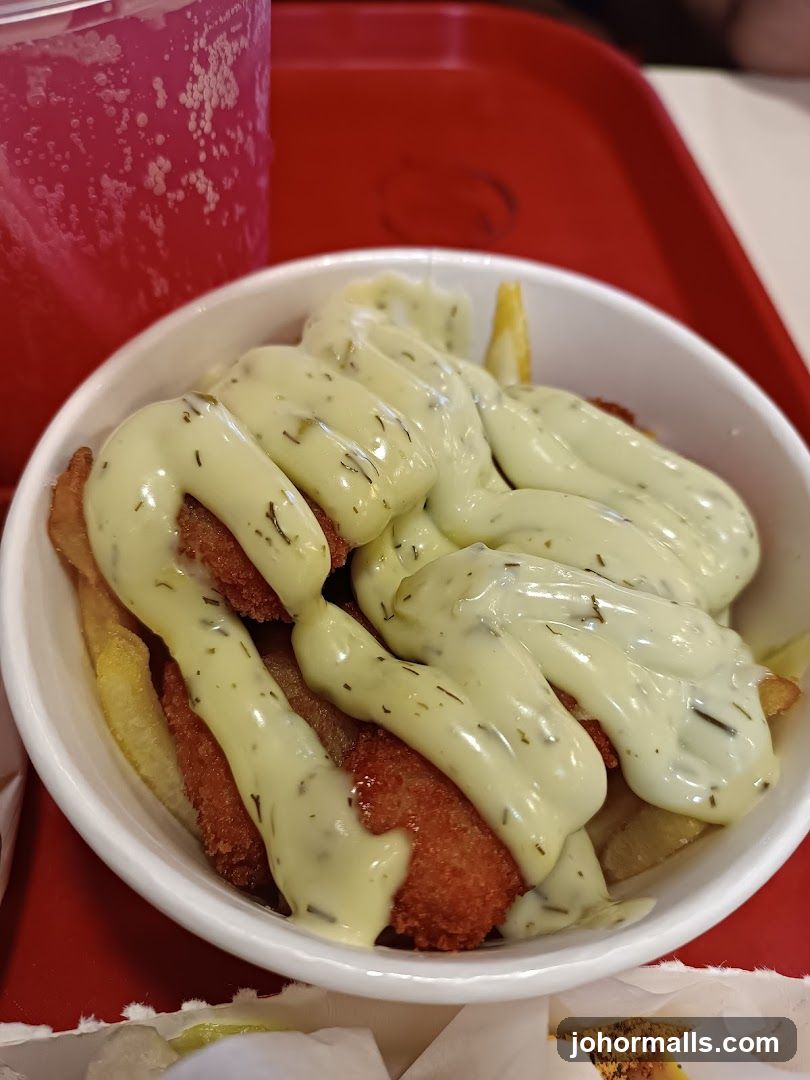 Fish and Chips with Sauce