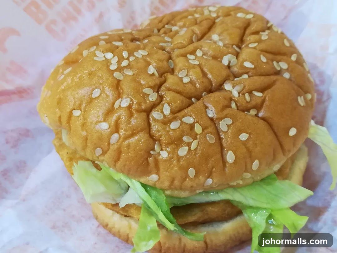 Burger with Sesame Seed Bun