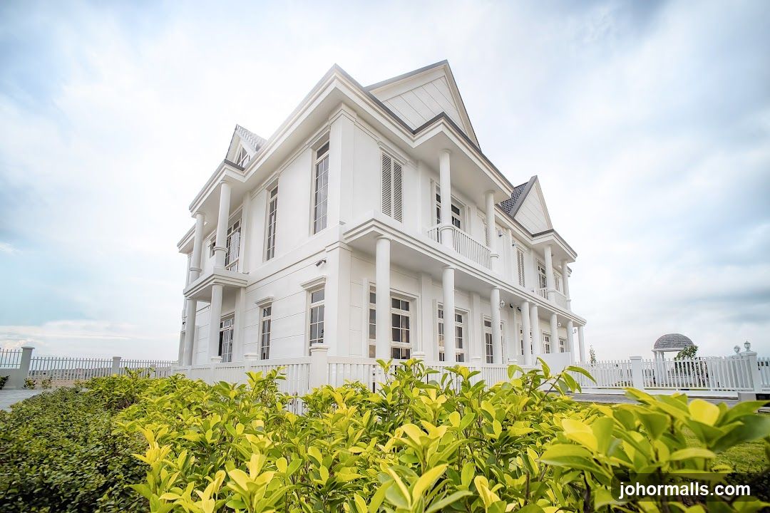 White Mansion with Greenery