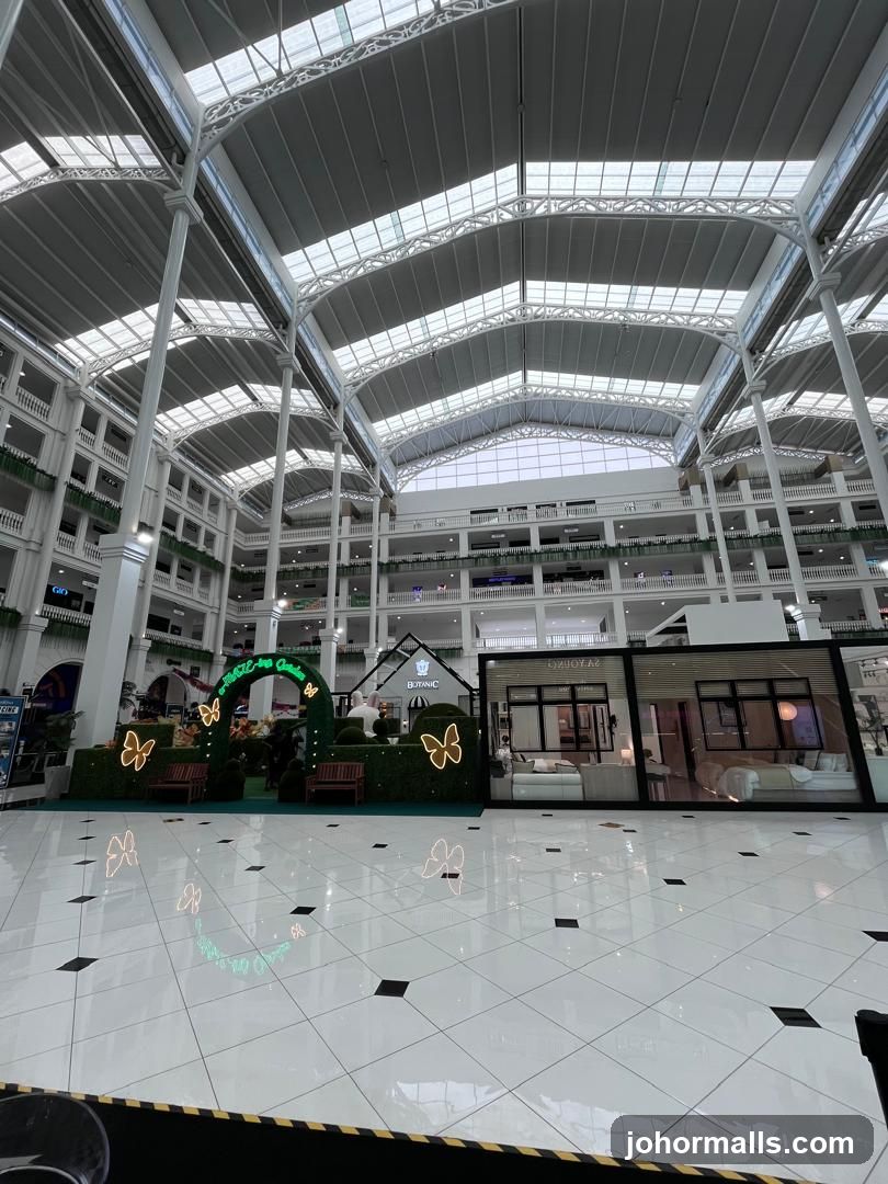Indoor Atrium with Decorative Display