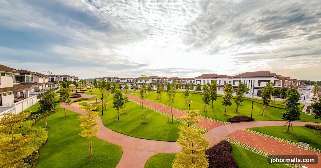 Modern Residential Development with Landscaped Park
