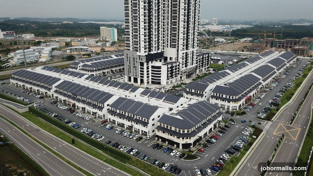 Aerial View of a Commercial Development