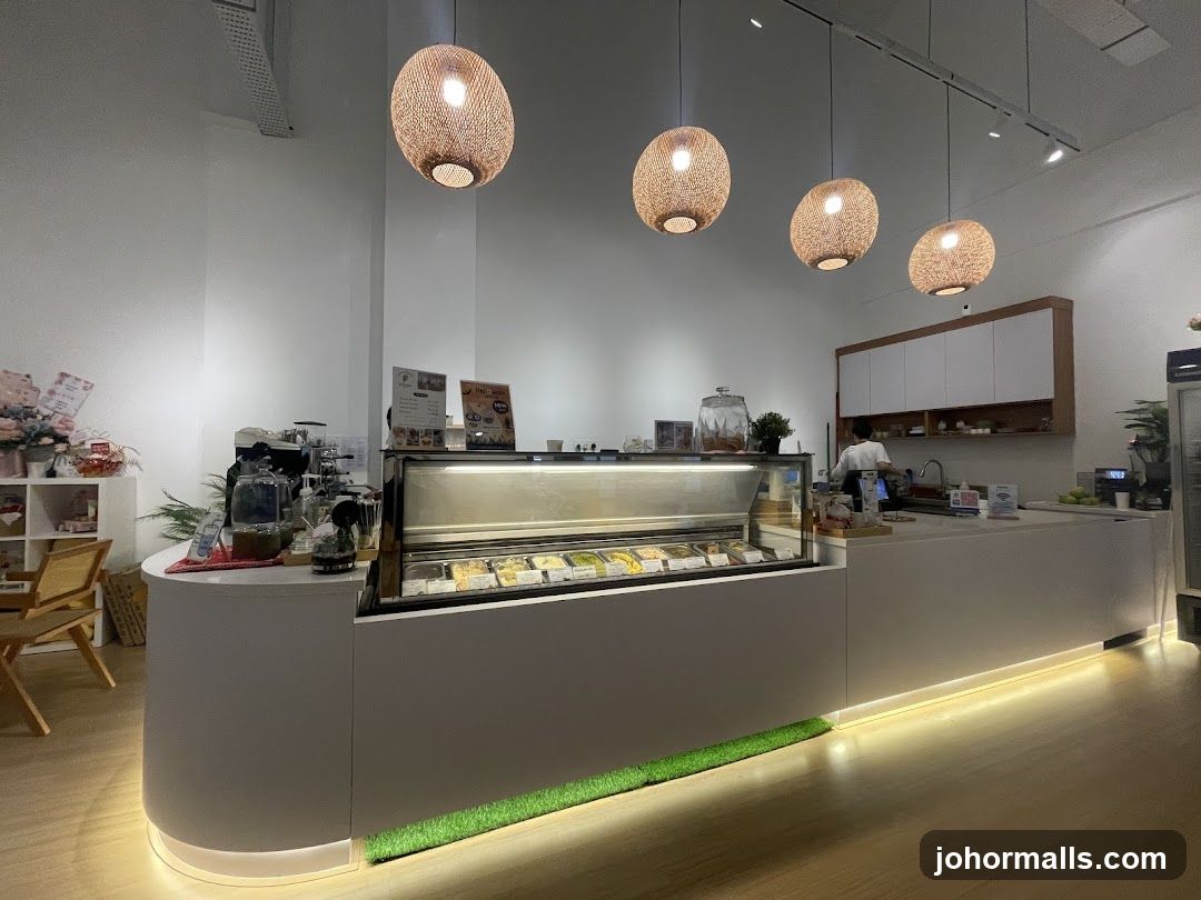 Cafe Interior with Gelato Display