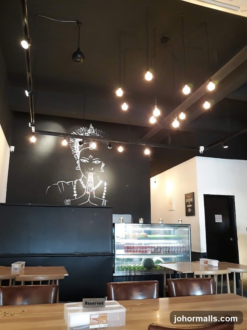Restaurant Interior with Chalk Art