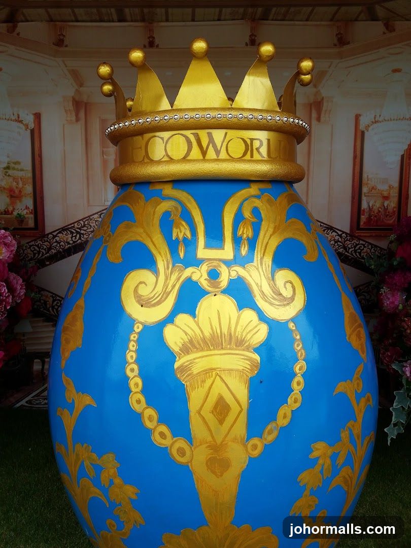 Decorative Urn with Crown