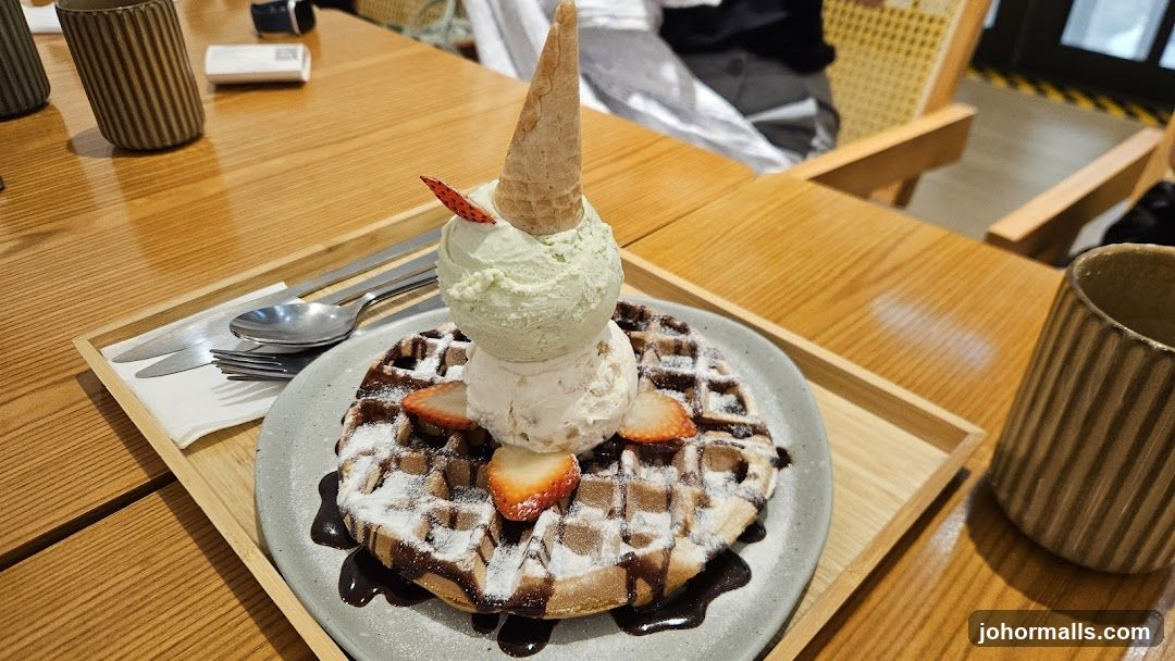 Waffle with Ice Cream