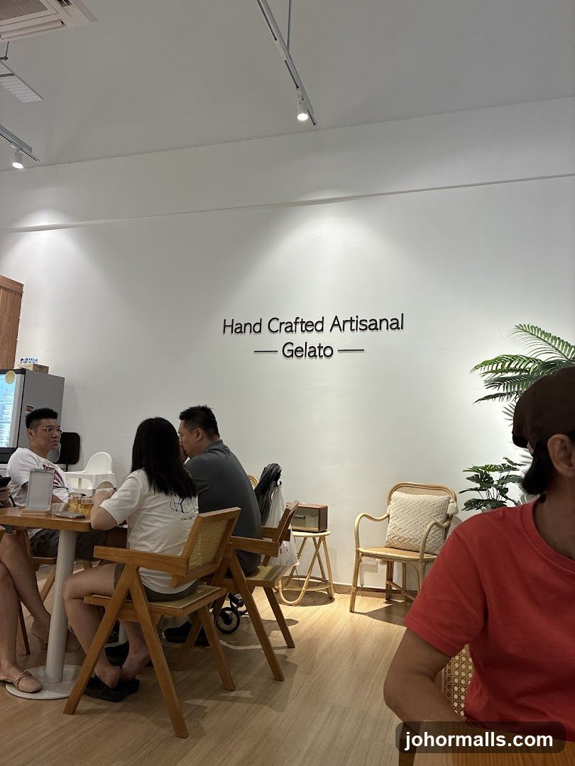 Interior of a Gelato Shop