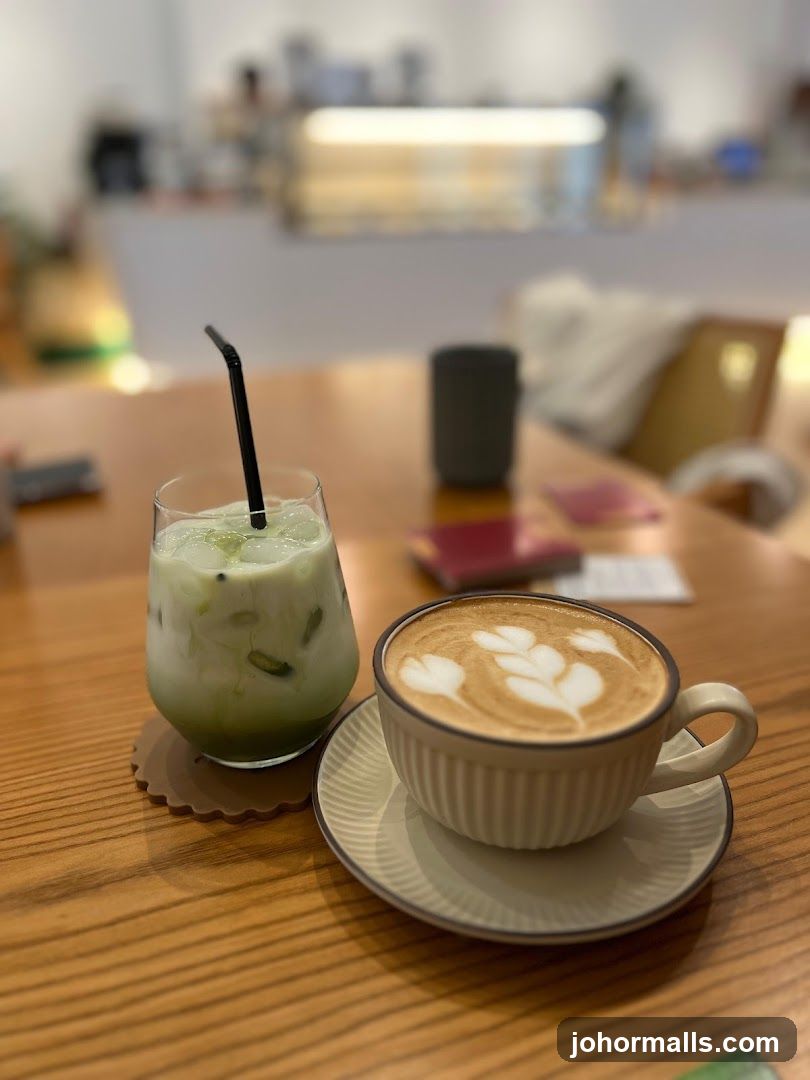 Coffee and Matcha Drink