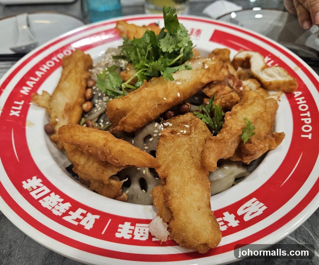 Fried Fish and Lotus Root Dish