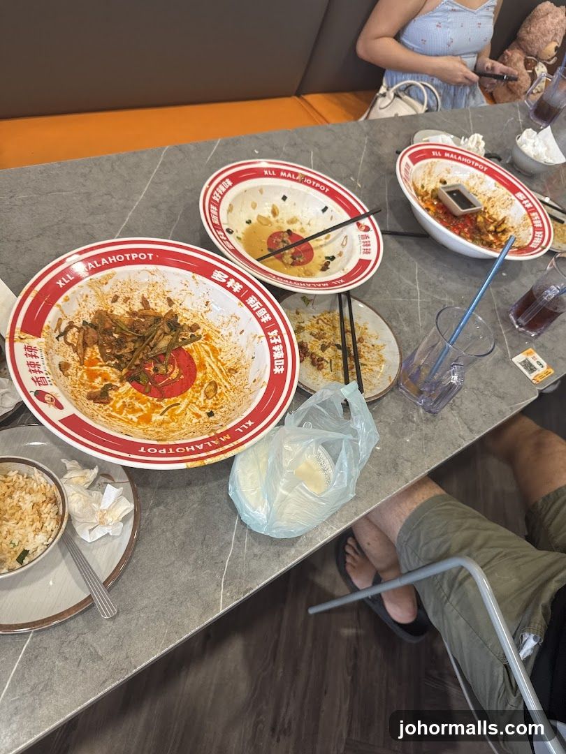 Leftover Food on Table