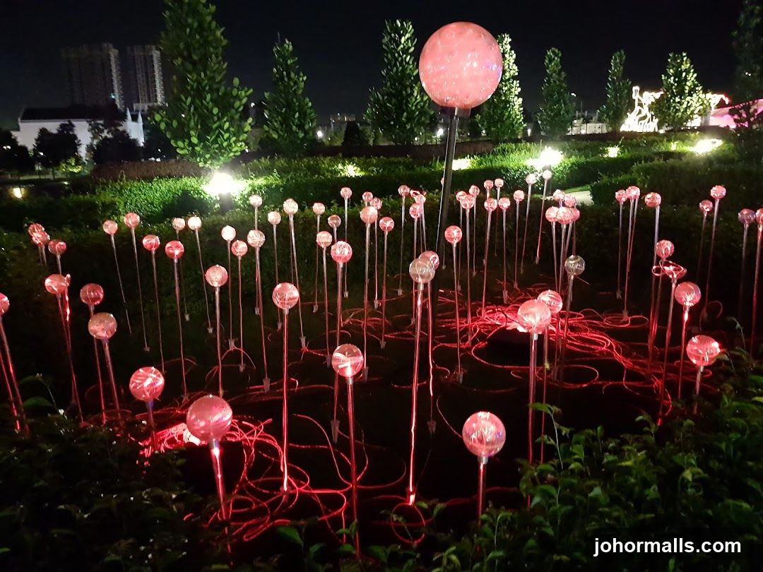 Garden Lights at Night