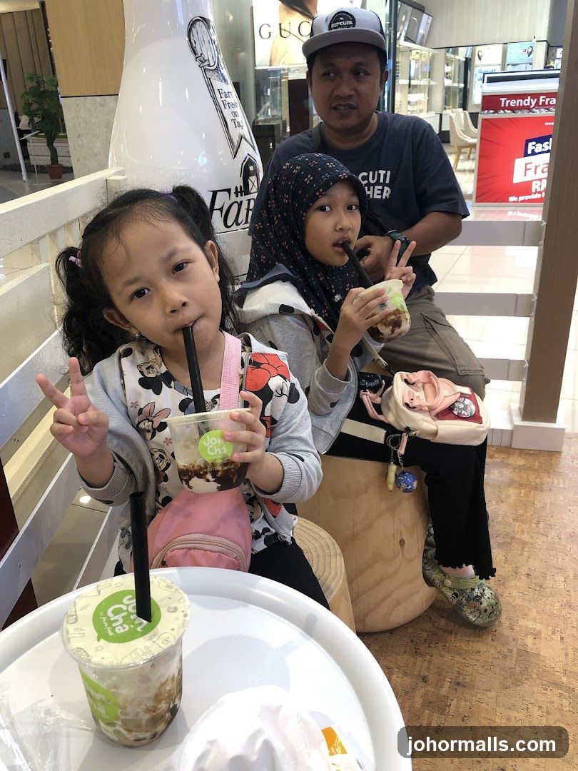 Family Enjoying Drinks