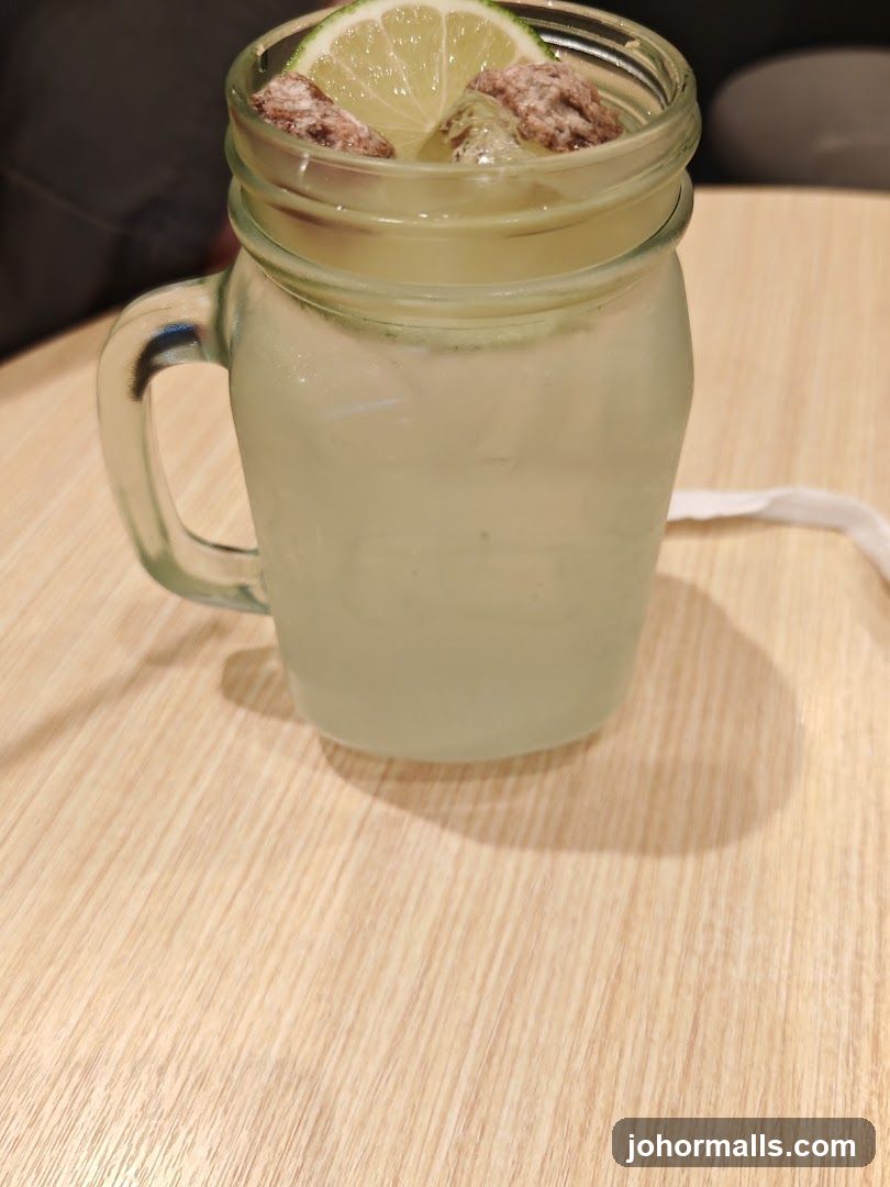Lime and Ice Drink