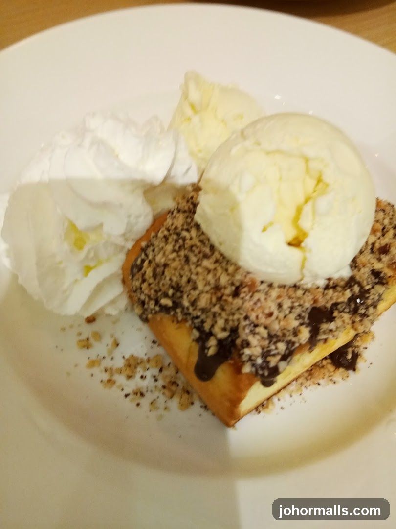 Dessert with Ice Cream and Whipped Cream