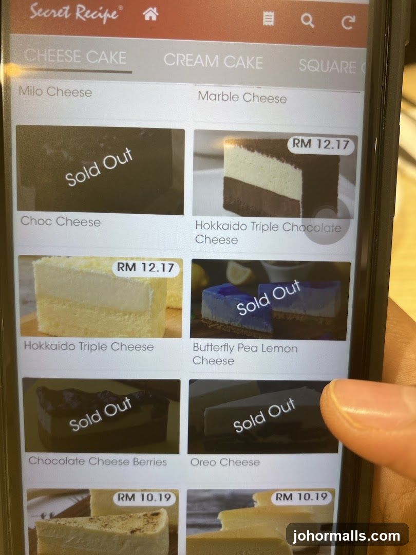 Secret Recipe Menu
