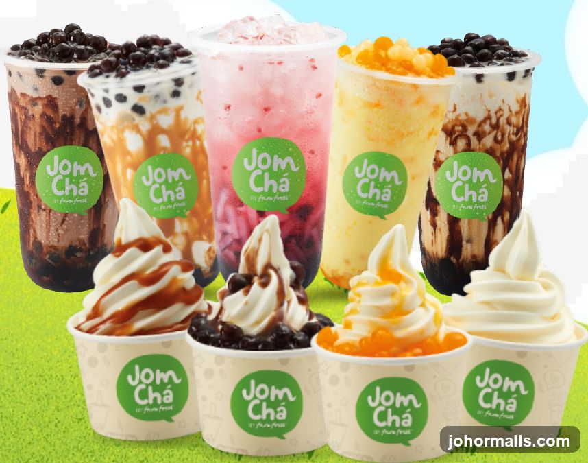 Jom Cha Drinks and Soft Serve Ice Cream