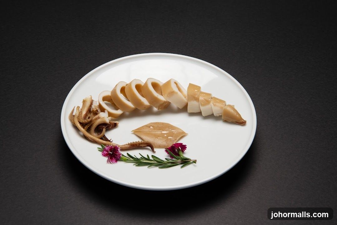 Sliced Squid Dish