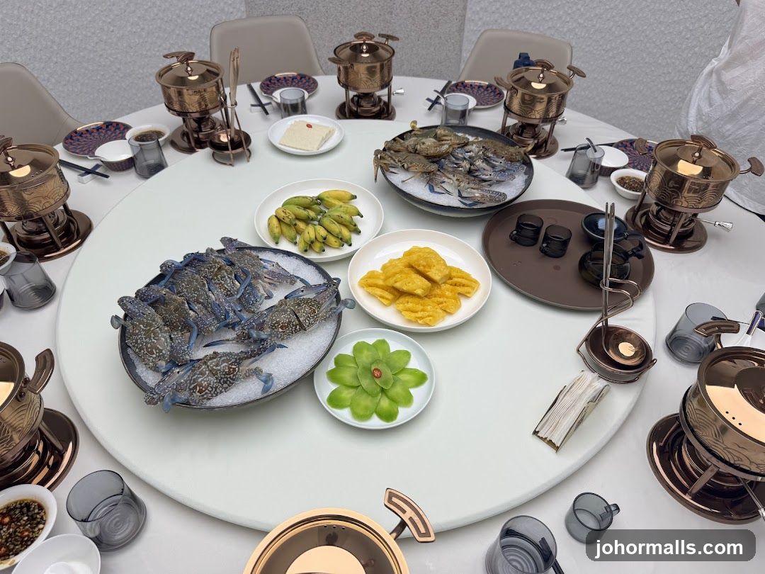 Hot Pot Meal with Crabs and Bananas