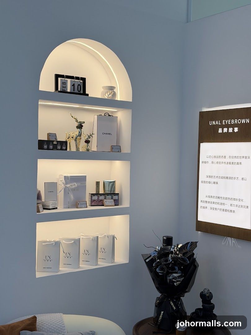 Store Display with Branded Items