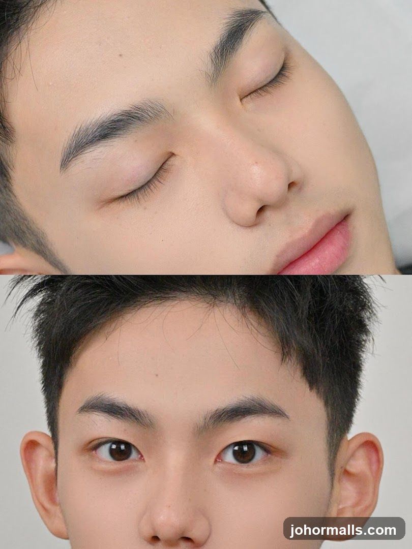 Before and After Eyebrow Enhancement