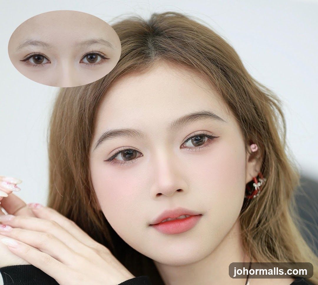 Woman with makeup