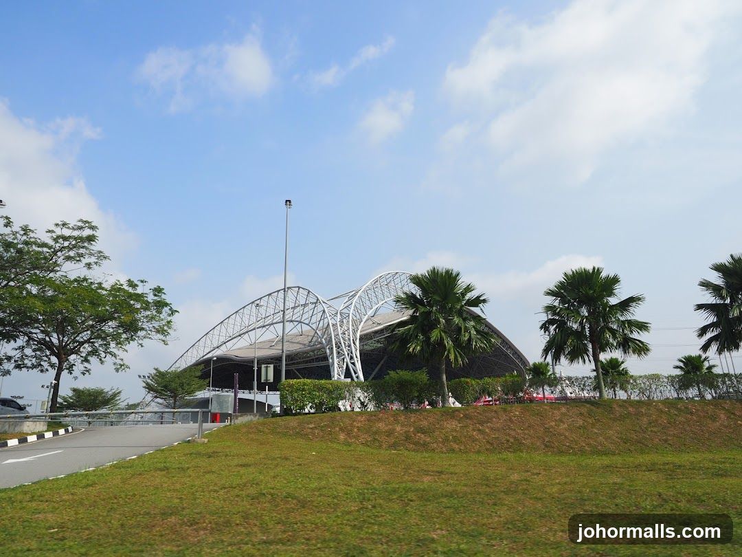 Modern Stadium with Arching Roof